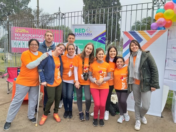 foto grupal en la Maratón Solidaria 2019