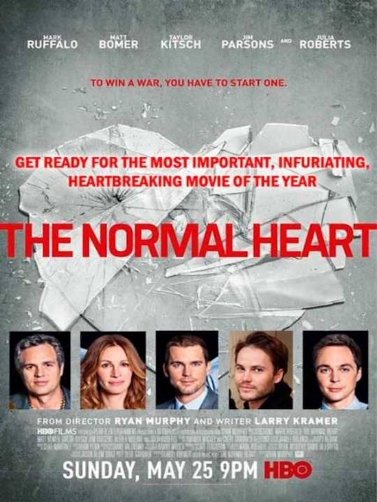 tapa de pelicula "The normal heart"