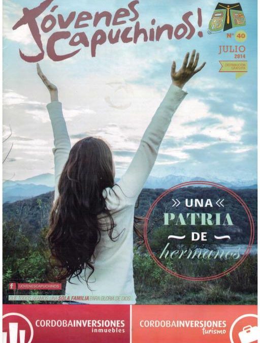 Nota en la revista Jóvenes Capuchinos