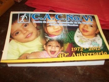 folleto de Centro de Acción Comunitaria de No Videntes C.A.C.NO.VI