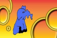 imagen de elefante azul