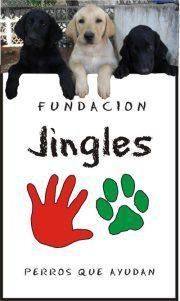 imagen de la fundacion Jingles, onde salen tres perritos