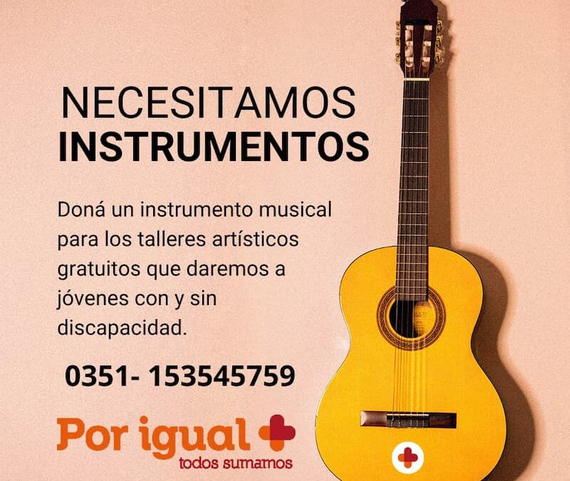 CAMPAÑA DE DONACIÓN DE INSTRUMENTOS MUSICALES