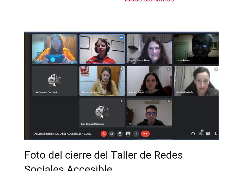 Webinar y capacitación de Accesibilidad web