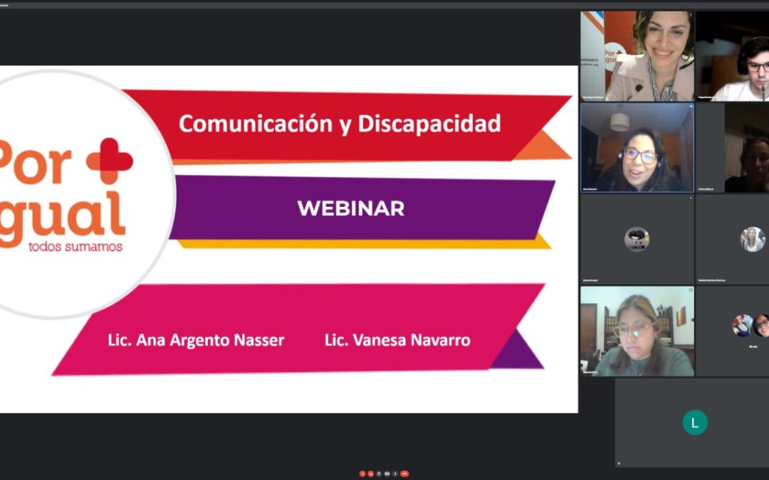 WEBINAR SOBRE COMUNICACIÓN Y DISCAPACIDAD