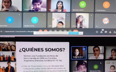 COMENZAMOS CON NUESTRAS CAPACITACIONES SOBRE DISCAPACIDAD, COMUNICACIÓN Y ACCESIBILIDAD