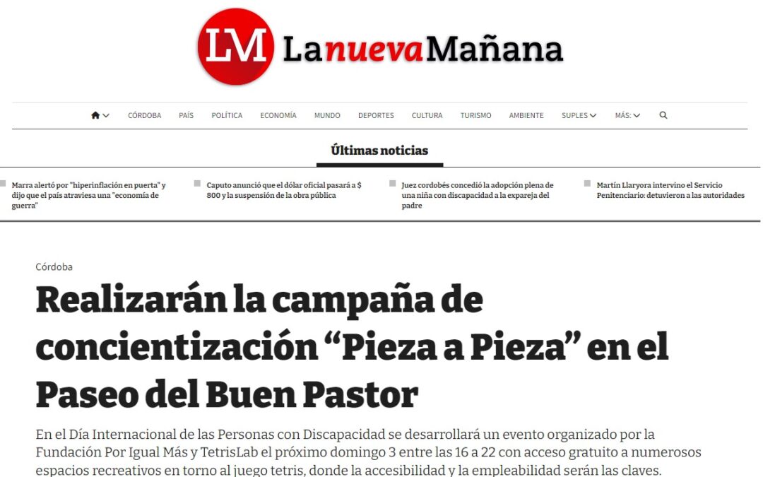 La Nueva Mañana invitó a la población a sumarse a nuestra campaña “Pieza a Pieza”