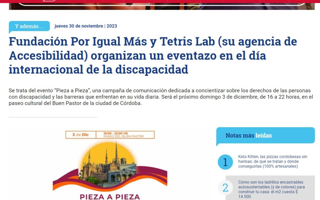 Nuestra campaña “Pieza a Pieza” en InfoNegocios