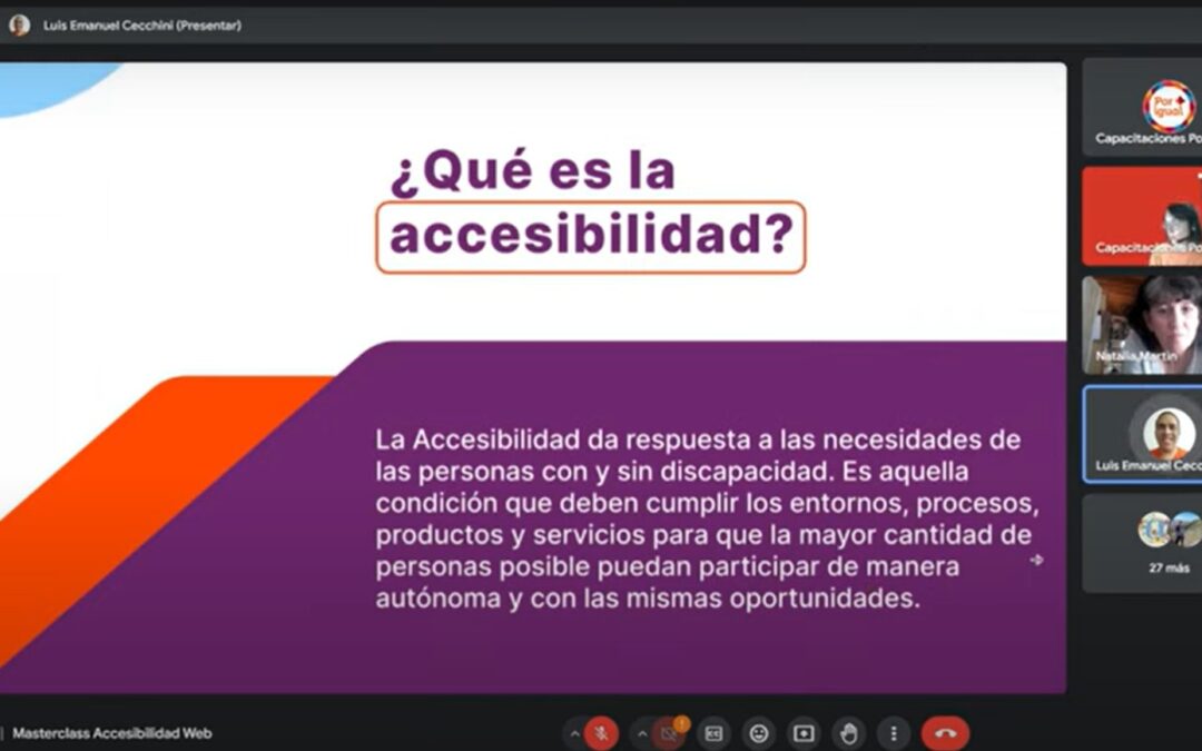 Ofrecimos nuevas MasterClass gratuitas sobre Accesibilidad Digital