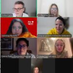 Captura de pantalla de reunión virtual con FAIDIS