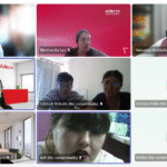 captura de pantalal de microsoft teman con algunas de las muejres conectadas