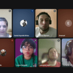 pantalla de meet con los participantes del curso- docentes y alumnos