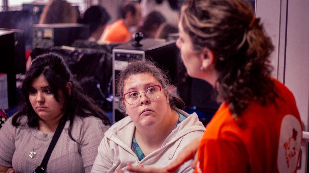 una capacitación con mujeres