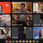 Pantalla de google meet con participantes del curso de Testing