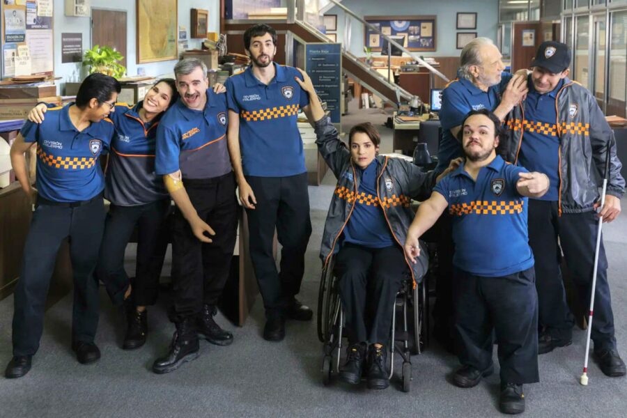 los integrantes de la serie División Palermo