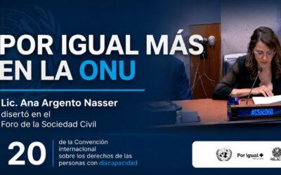 Fundación Por Igual Más llevó a la ONU una propuesta sobre reconocimiento integral, espiritualidad y discapacidad