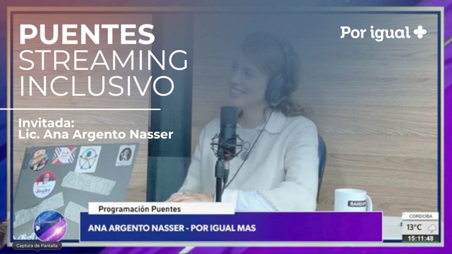 portada stream ana youtube (1) Ana Argento Nasser con un micrófono